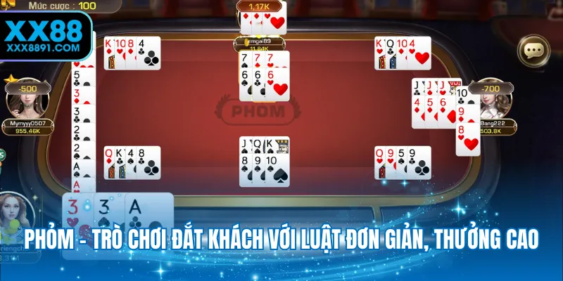 Phỏm - Trò chơi đắt khách với luật đơn giản, thưởng cao